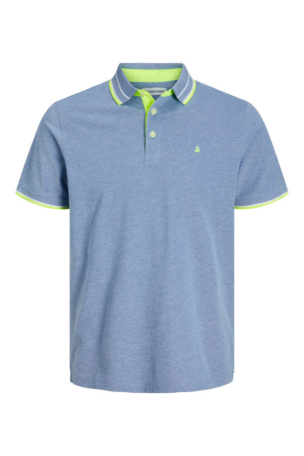 Jack & Jones Polo slim fit brilhante azul