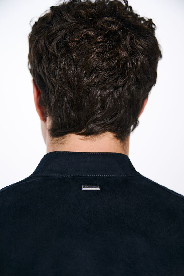 Springfield Faux suede jacket blue