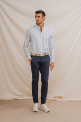 Celopman Cal&ccedil;as chino slim azul