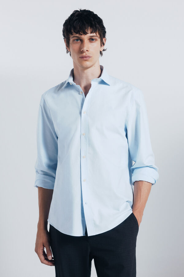 Springfield Camisa Oxford Leve azul