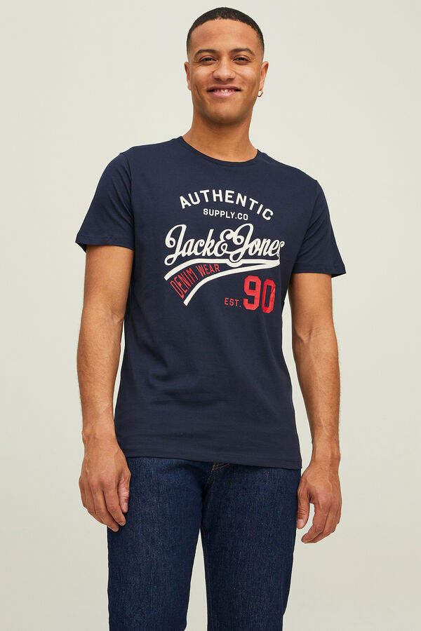 Jack & Jones Pacote com 3 camisetas de manga curta preto