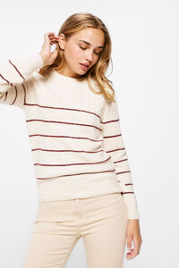 Springfield Camisola Cable Knit Riscas lilás