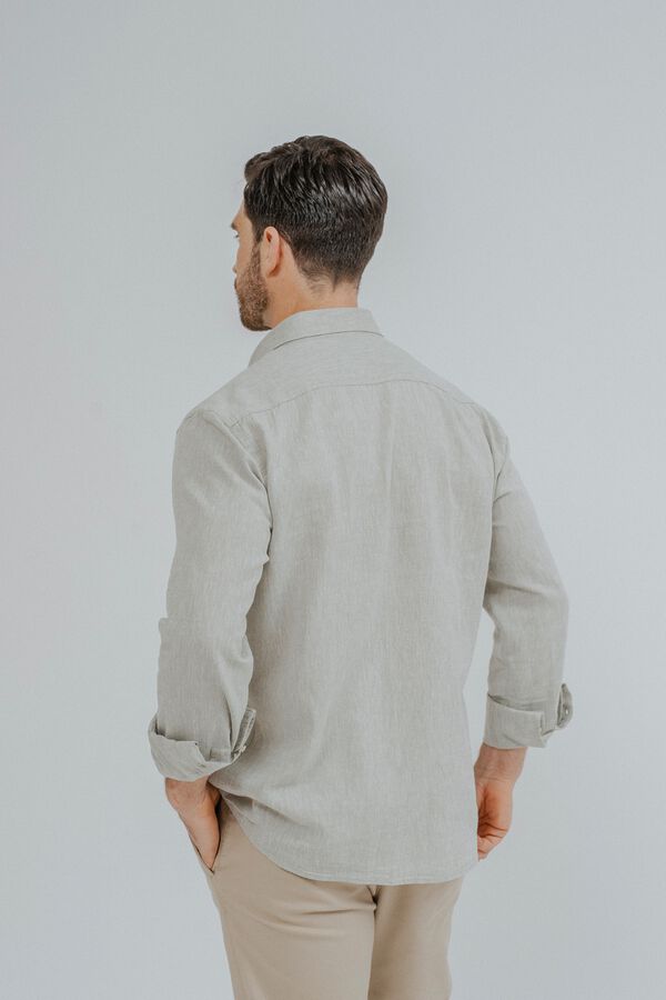 Celopman Camisa em linho verde