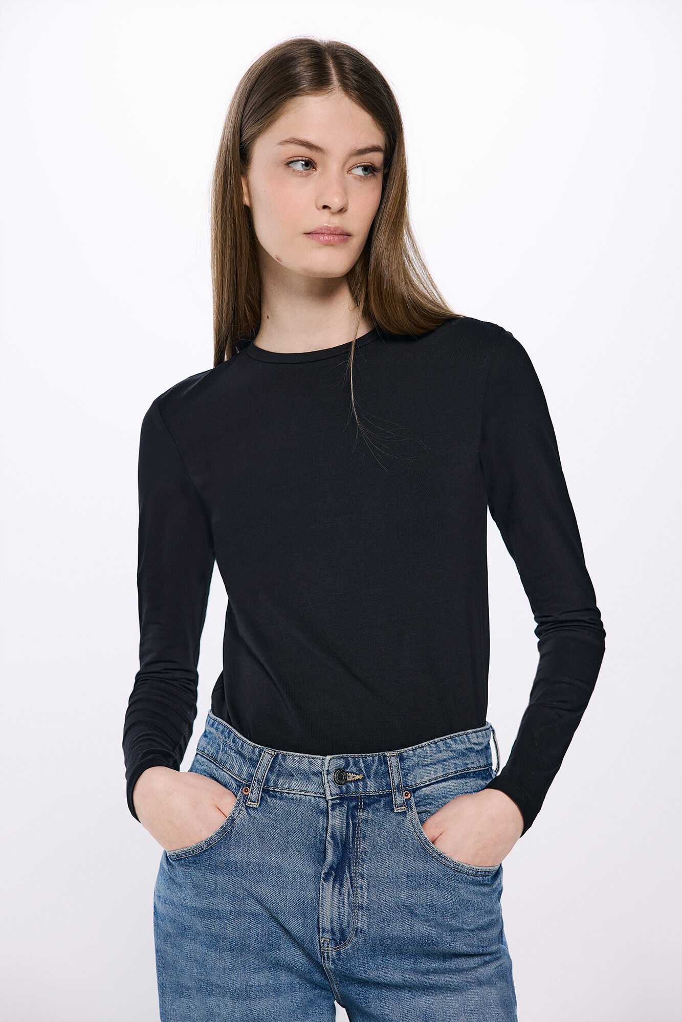 Springfield Camiseta justa de algod&atilde;o 