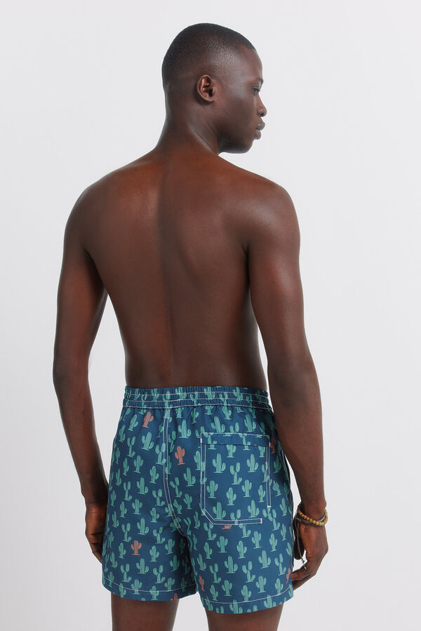 Springfield Fato de banho estampado cato azul