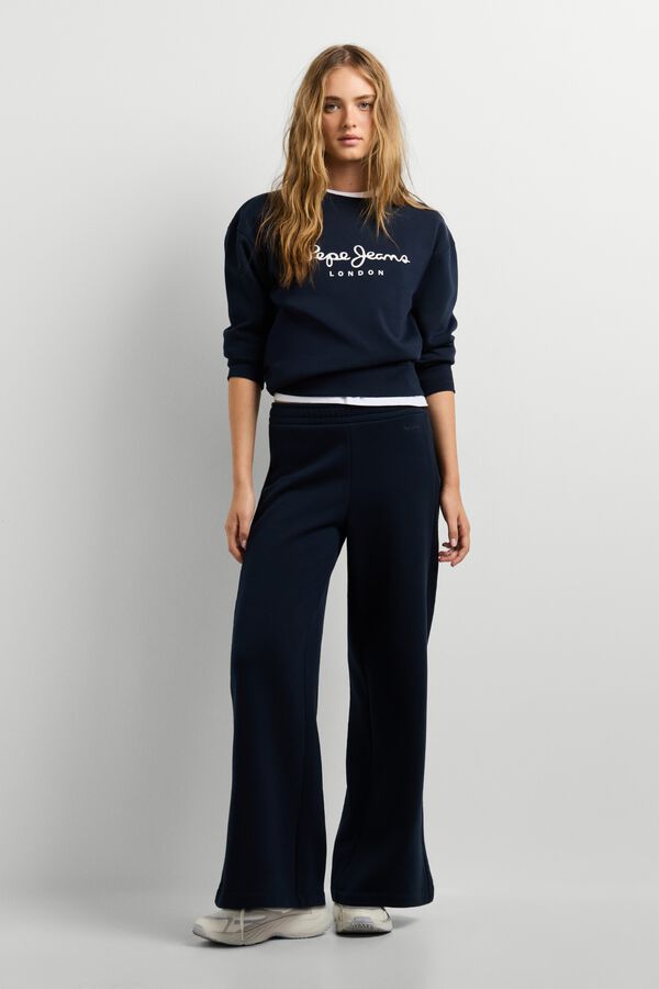 Pepe Jeans Sweatshirt de gola redonda com logo azul