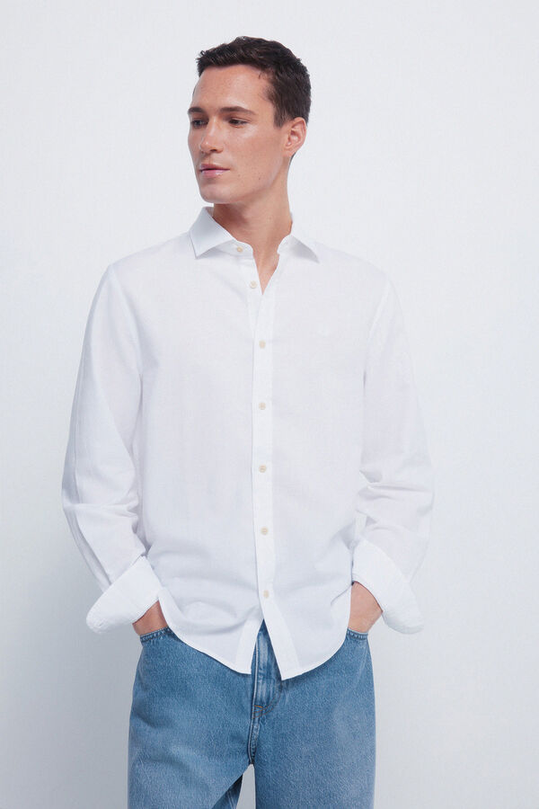 Springfield Camisa estruturada branco