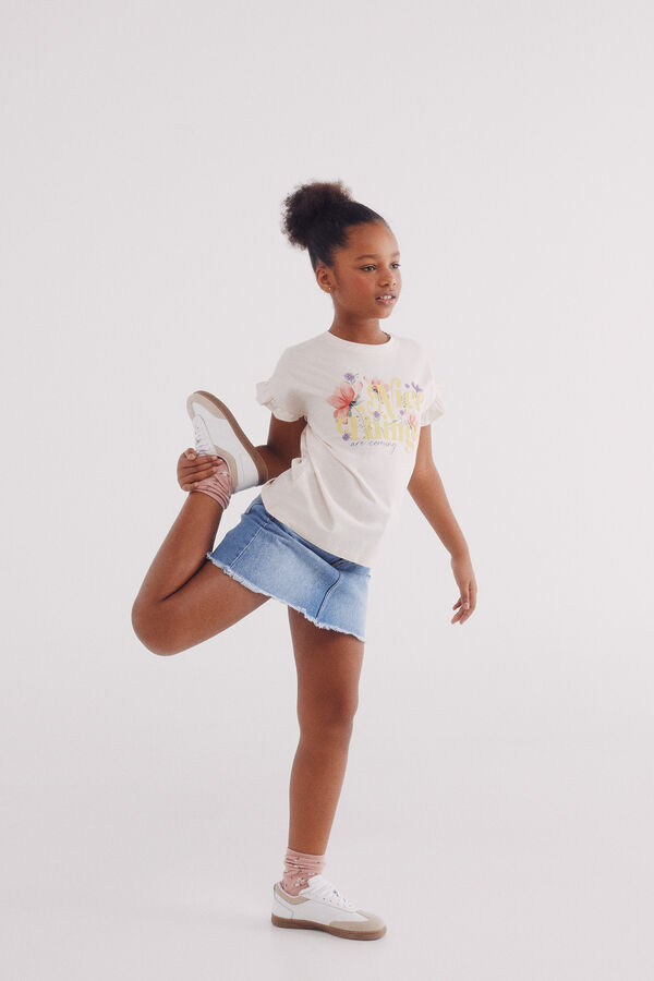 Springfield Kids Camiseta de menina Nice Things branco