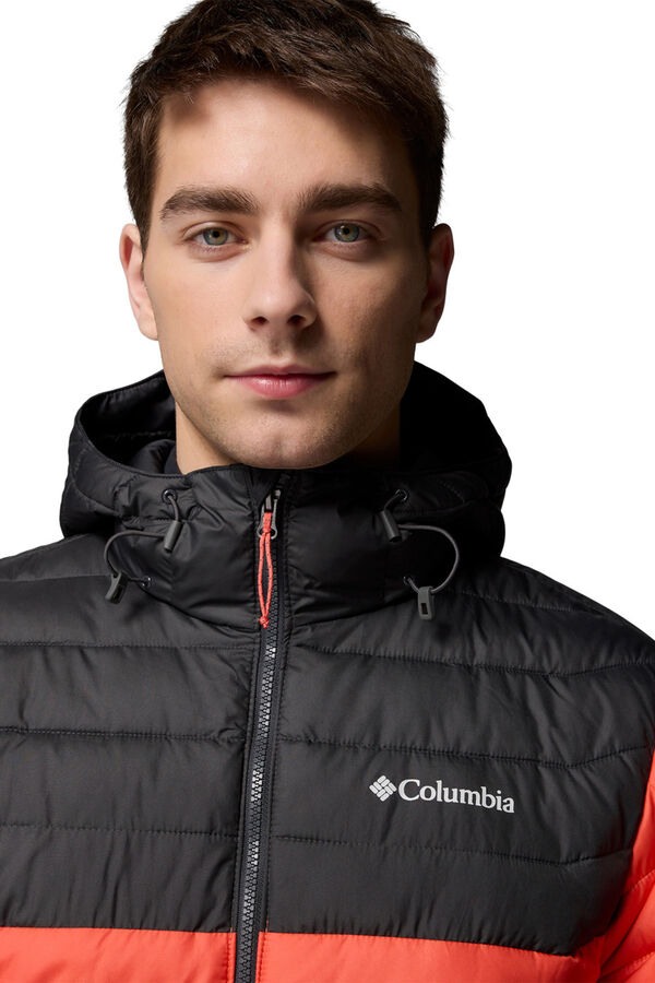 Columbia Jaqueta com capuz isolada Powder Lite™ II para homem vermelho