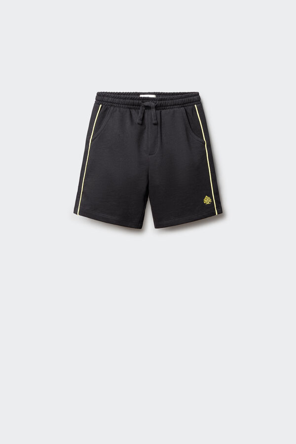 Springfield Kids Bermuda jogger de menino preto