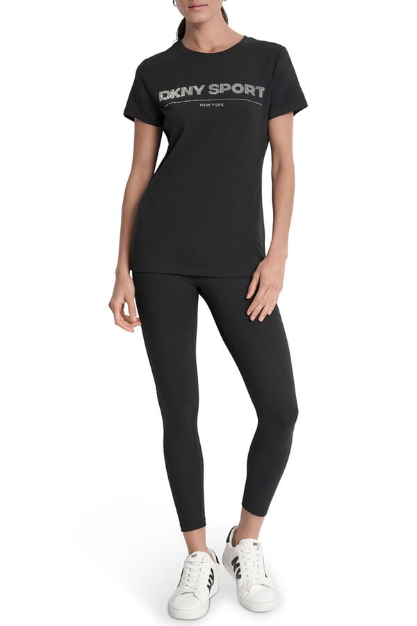 DKNY T-shirt básica preto