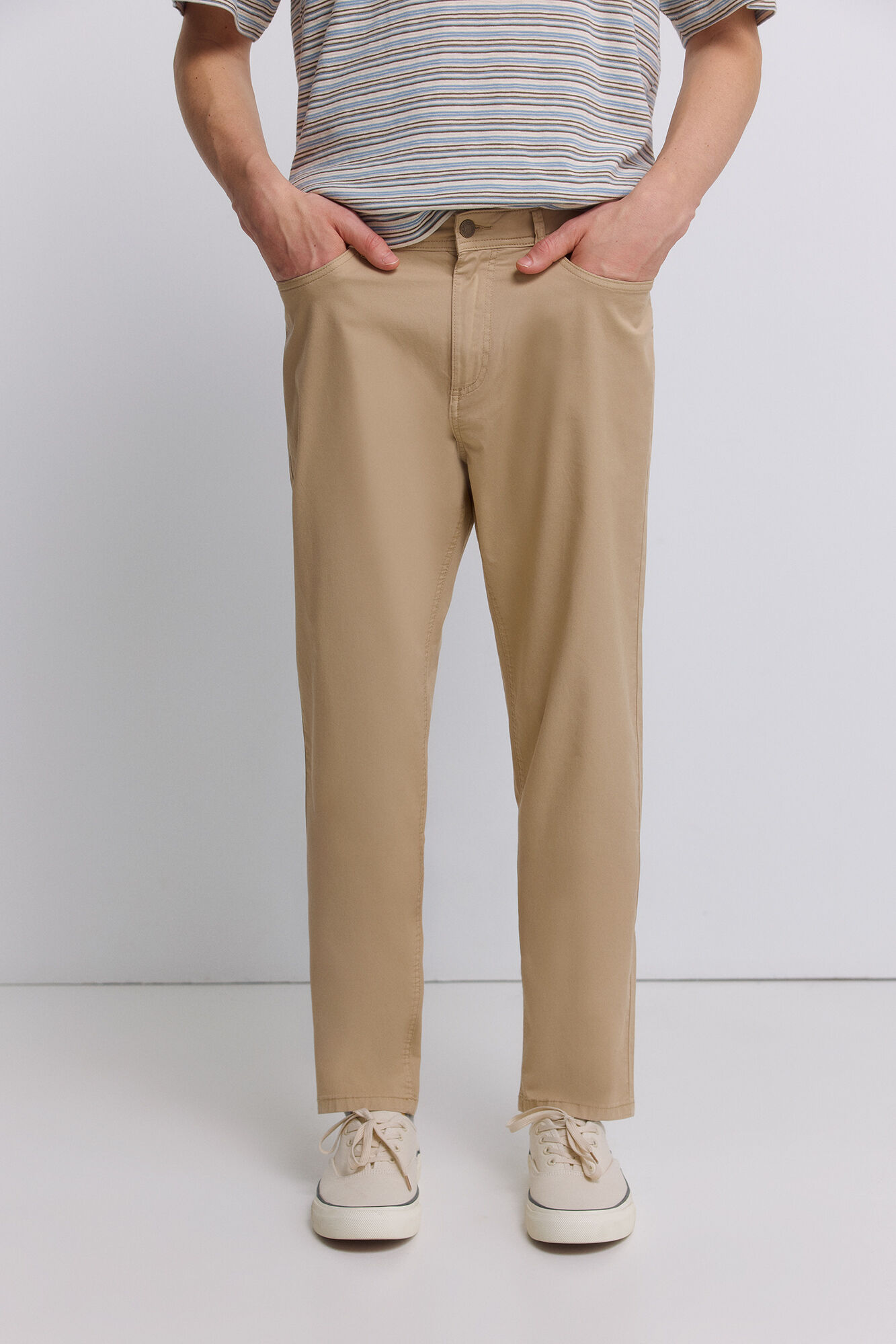 Springfield Cal&ccedil;as slim fit 5 bolsos com lavagem