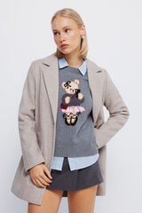 Springfield Sobretudo de lapela de toque suave cru