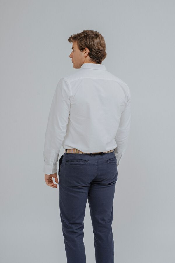 Celopman Camisa oxford branco