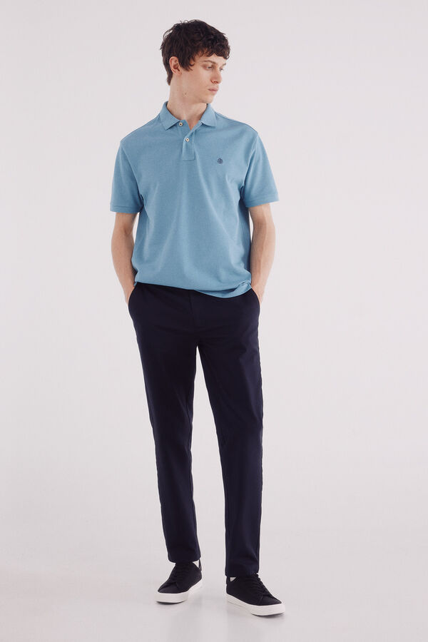 Springfield Polo piqué básico regular fit azul