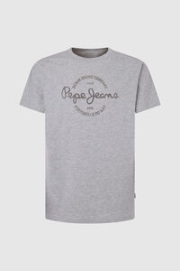 Springfield T-shirt Regular Com Logo Estampado cinza