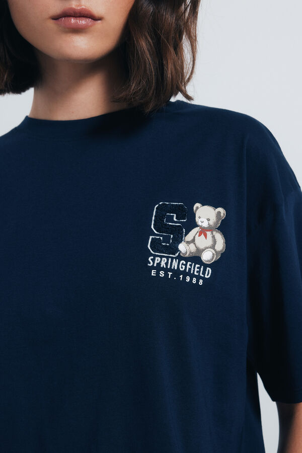 Springfield Camisola gráfica azul
