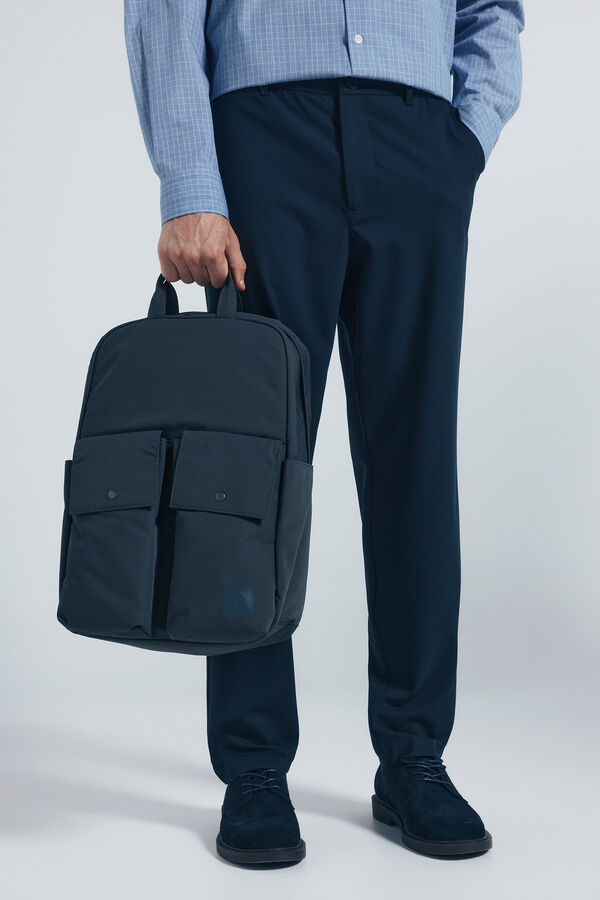 Springfield Mochila cinza de poli&eacute;ster reciclado cinzento