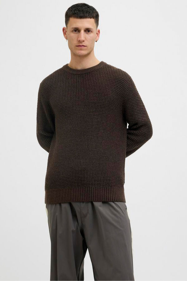 Jack & Jones Camisola b&aacute;sico castanho