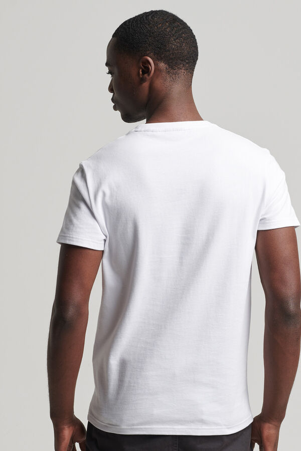 Springfield Camiseta de algodón orgánico con logotipo Core blanco