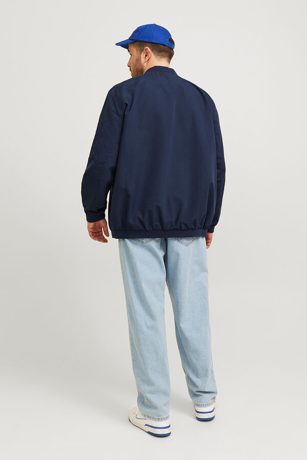 Jack & Jones PLUS Jaqueta bomber leve azul