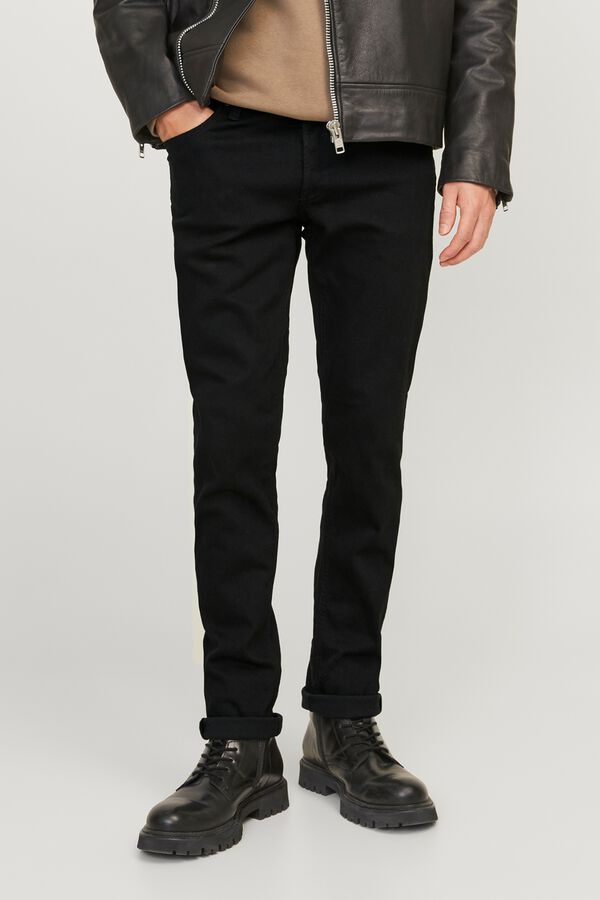 Jack & Jones Jeans slim cinco bolsos preto