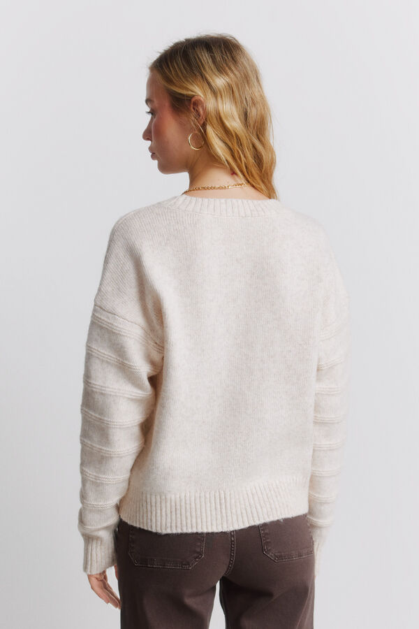 Springfield Camisola Chevron bege