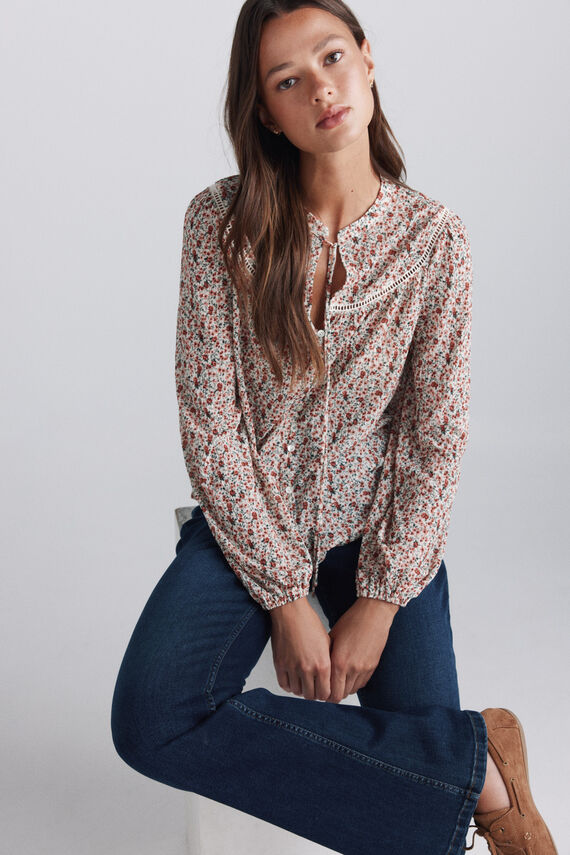 Blusa estampada lace