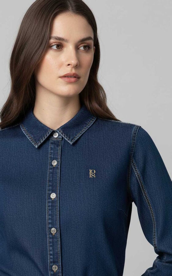 Lois  Vestido Curto azul