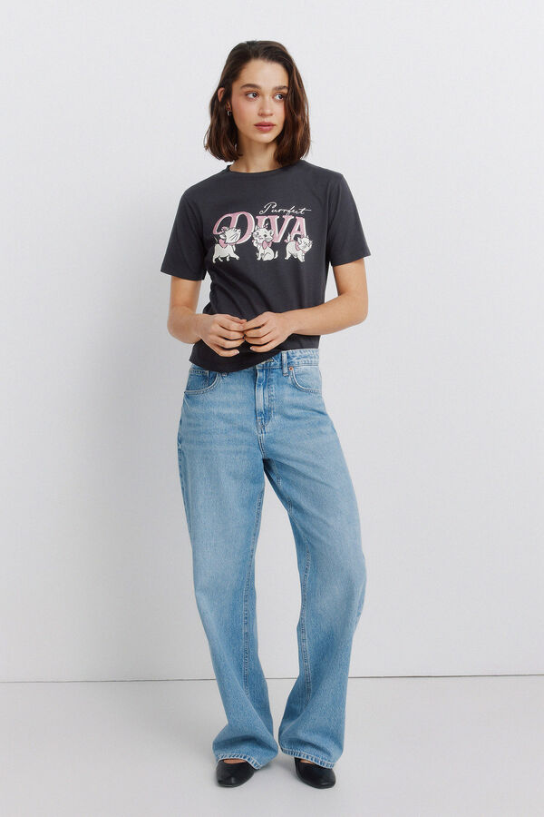 Springfield Camiseta manga corta disney gris