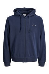 Jack & Jones PLUS Sweatshirt b&aacute;sica com fecho-&eacute;clair azul