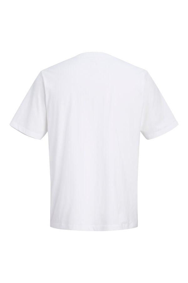 Jack & Jones PLUS T-shirt de manga curta logo branco