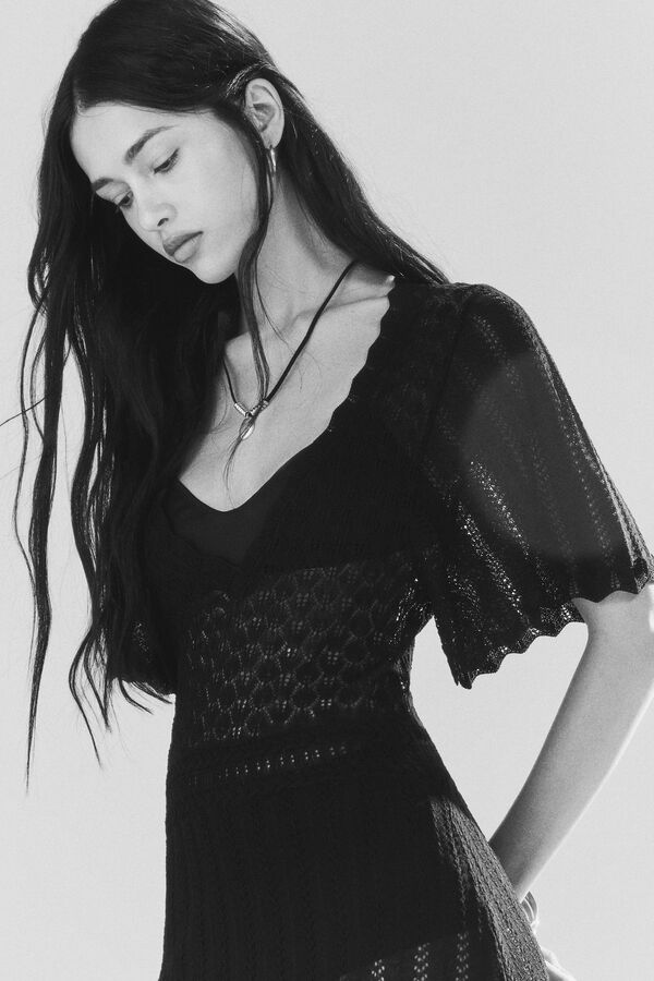 High Spirits Vestido Dove preto