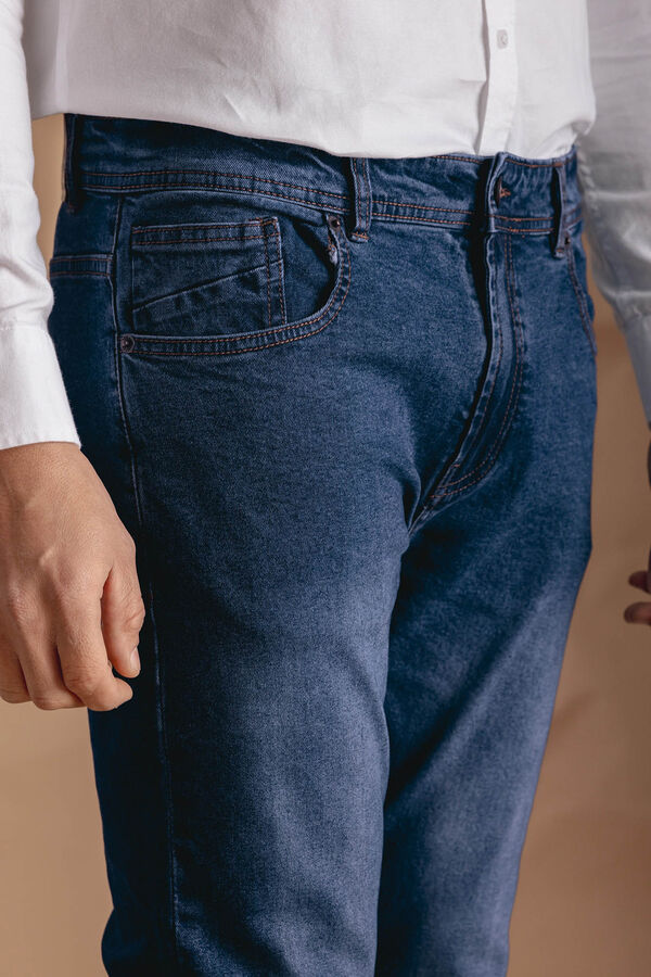 Celopman Jeans fino e leve azul