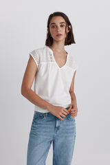 Springfield T-shirt bordado su&iacute;&ccedil;o branco