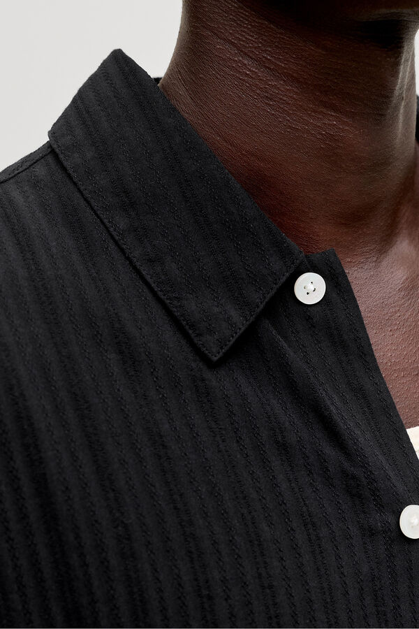 Jack & Jones Camisa texturizada preto