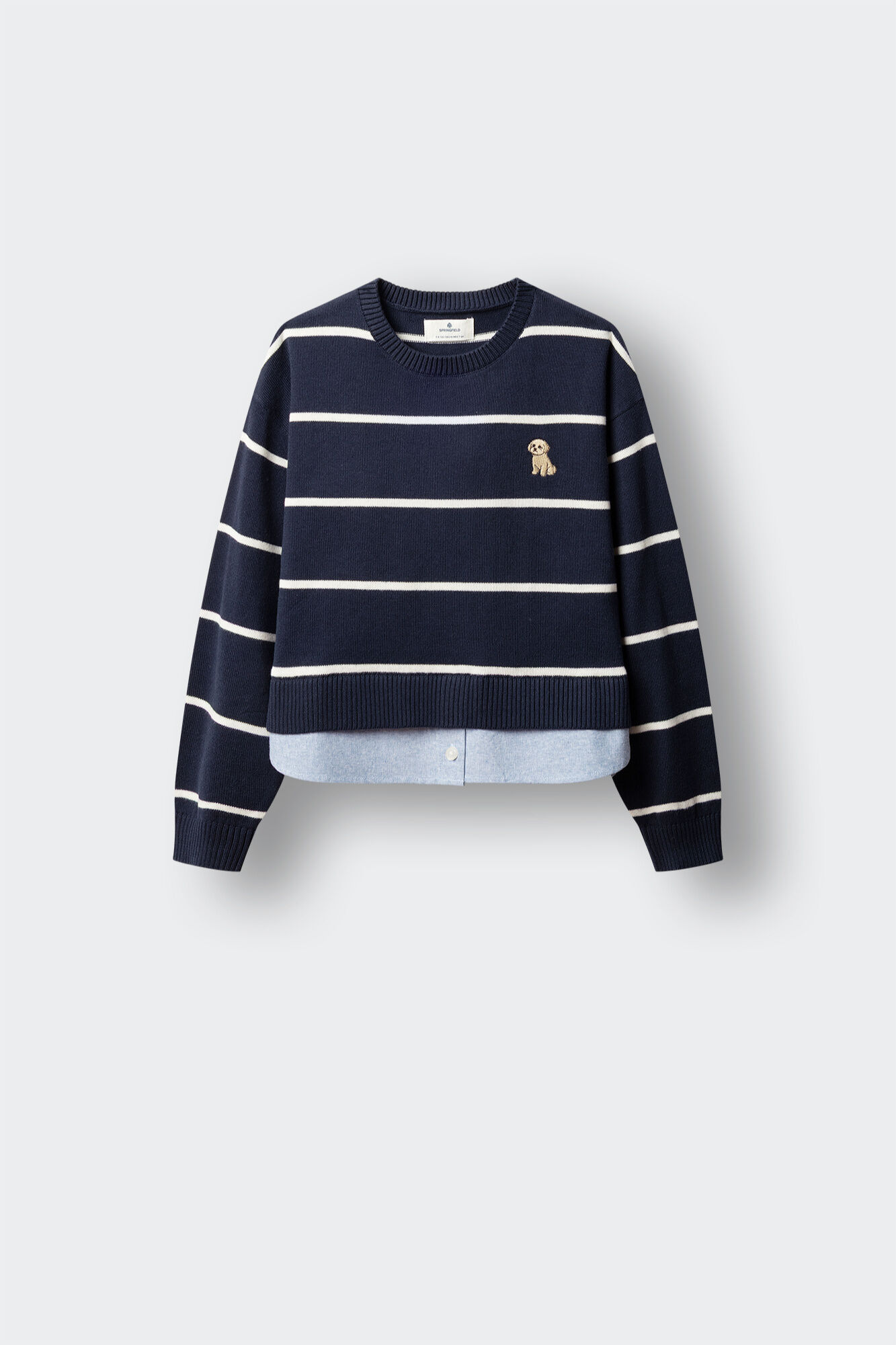 Springfield Kids Camisola bimaterial menina