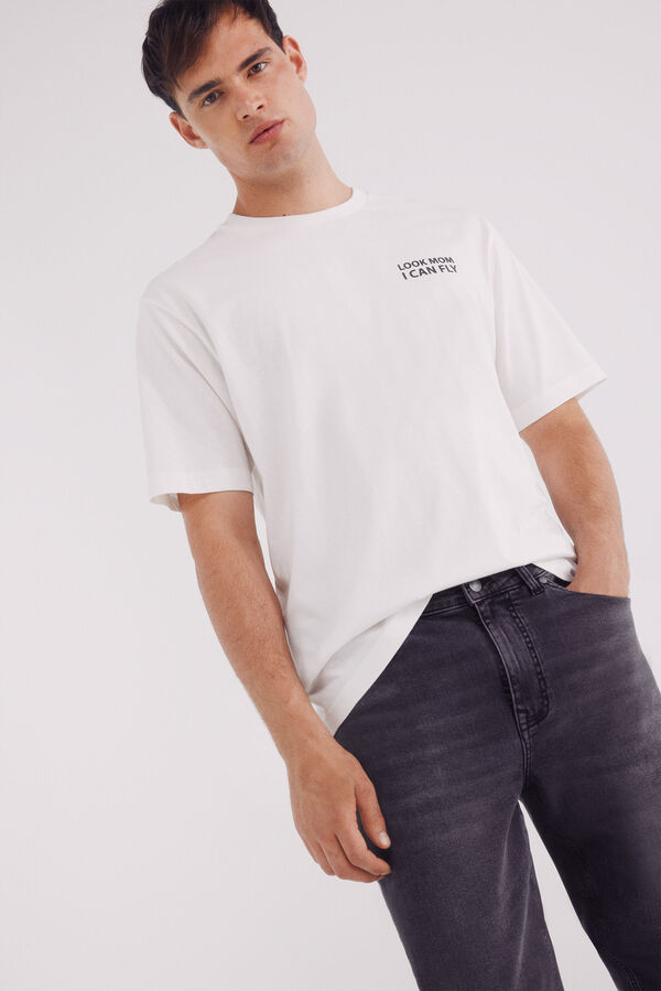 Springfield Calça jeans slim cinza escuro cinzento