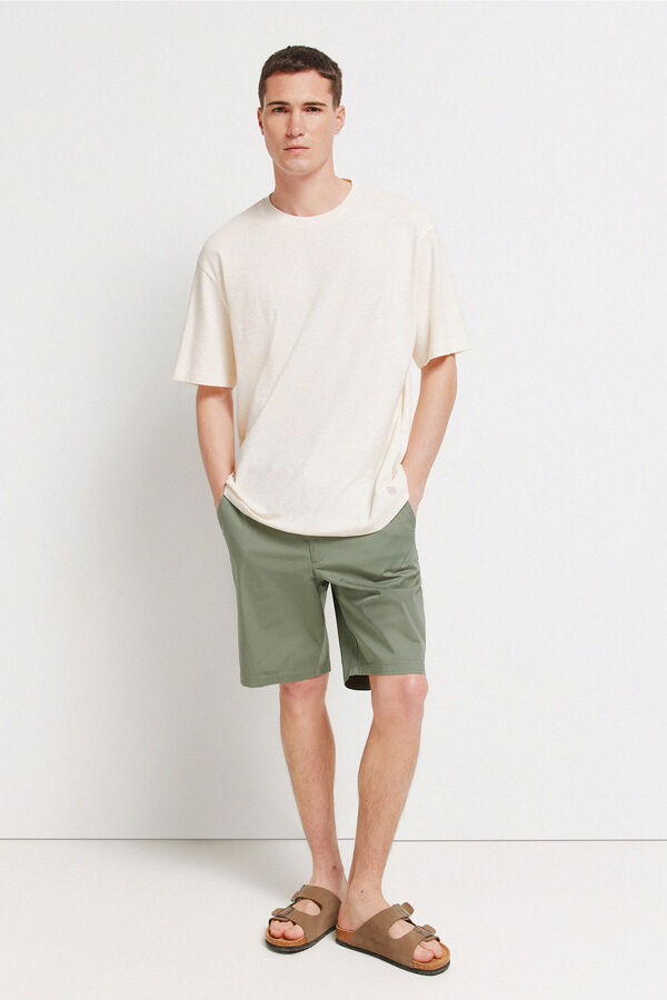 Springfield T-shirt com textura branco