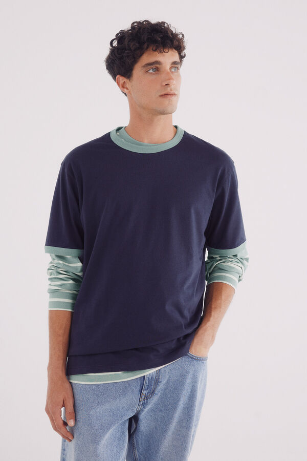 Springfield Contrast T-shirt blue