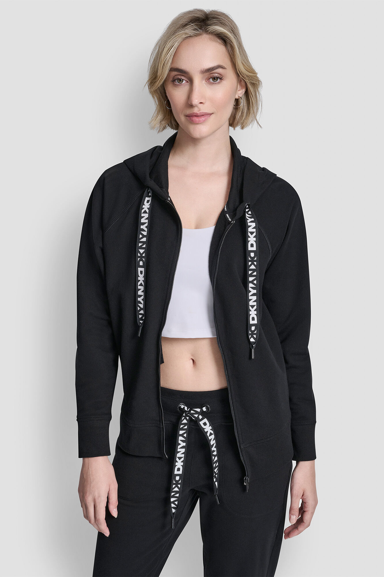 DKNY Sudadera cremallera con capucha