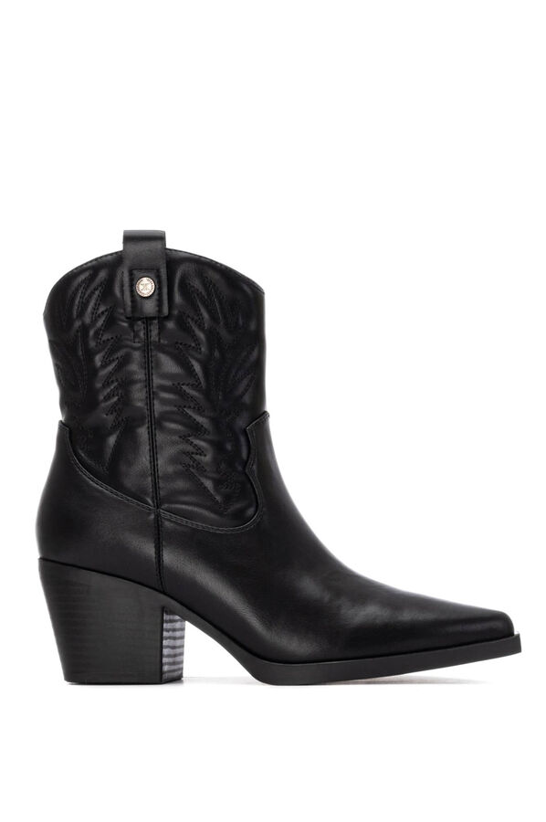 XTI Bota de Cowboy Bordada preto