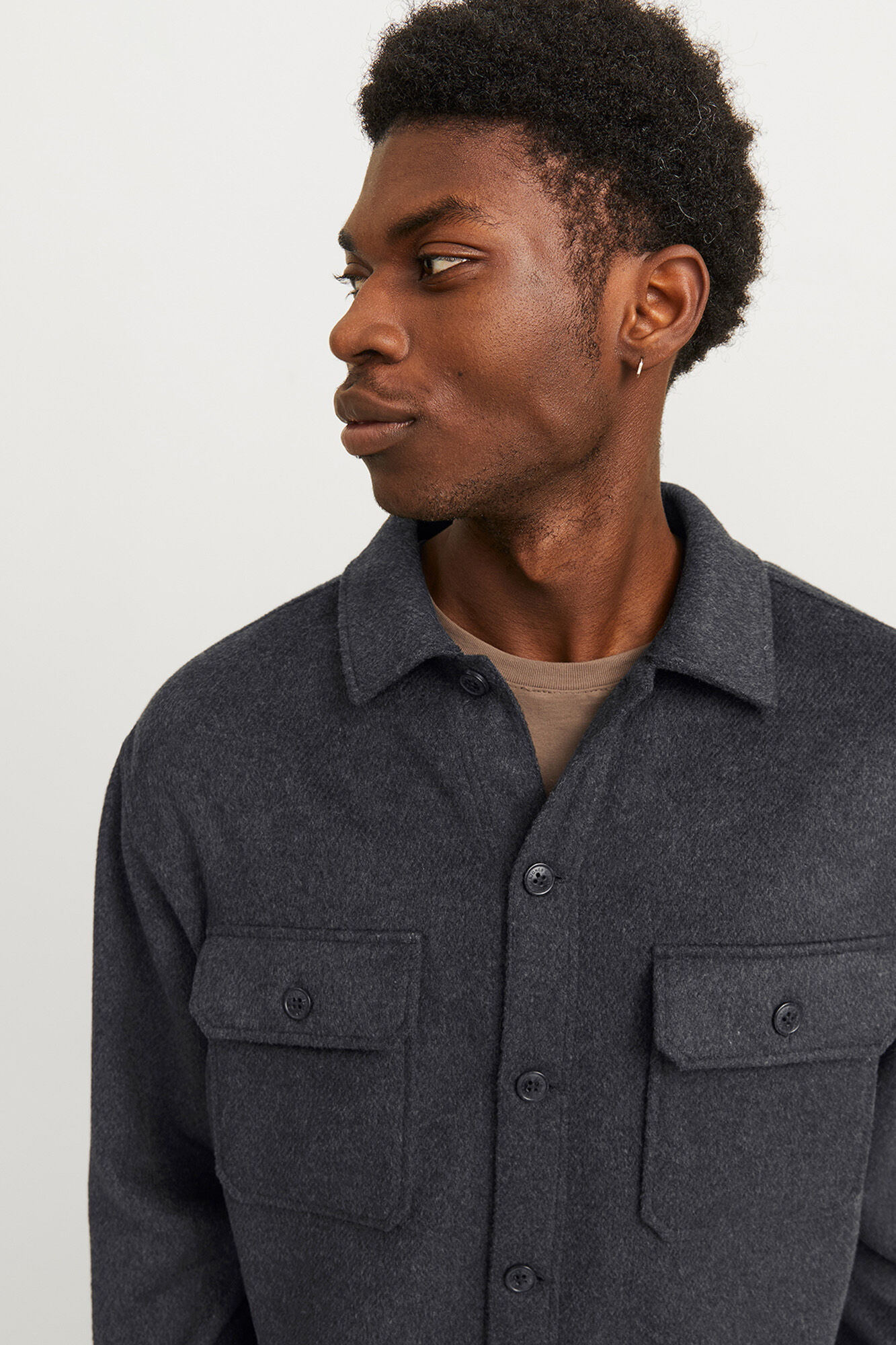 Jack & Jones Sobrecamisa de sarja