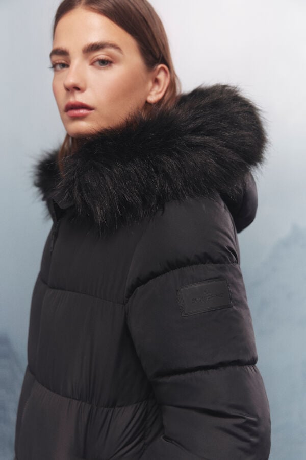 Springfield Sobretudo longo acolchoado Thermolite preto