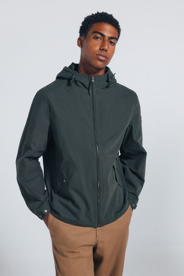 Springfield Parka algodão estampado