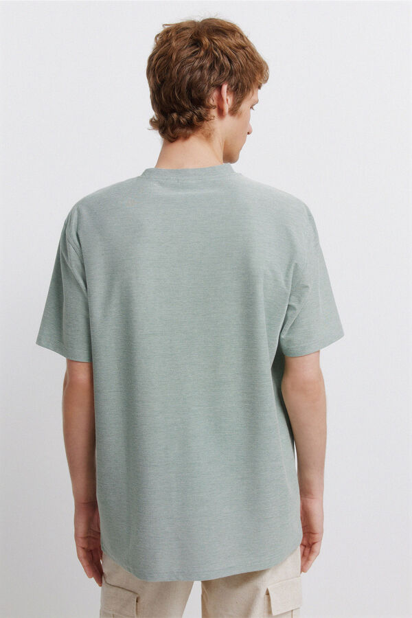 Springfield T-shirt em oxford verde