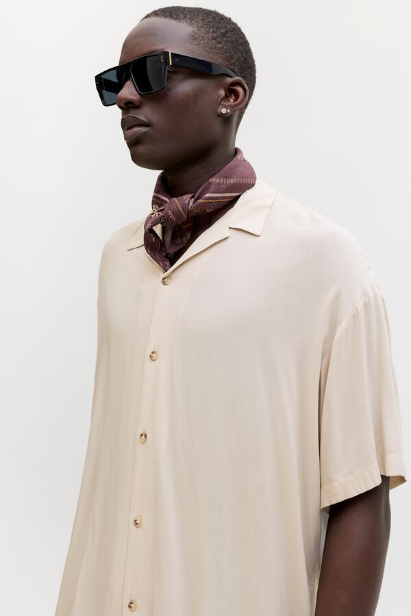 Jack & Jones Camisa relaxed fit em viscose cinzento