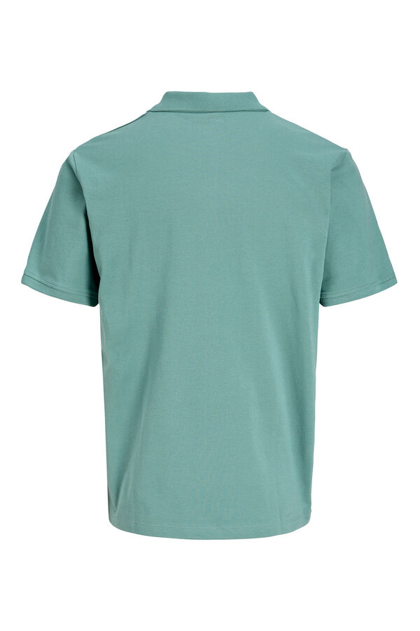 Jack & Jones PLUS Polo b&aacute;sico manga curta azul