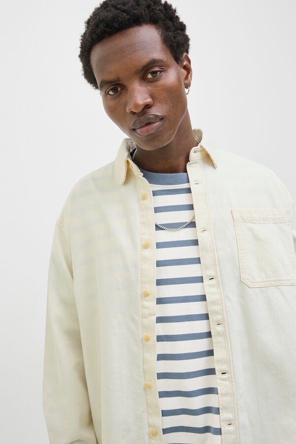 Jack & Jones Camisa denim rosa