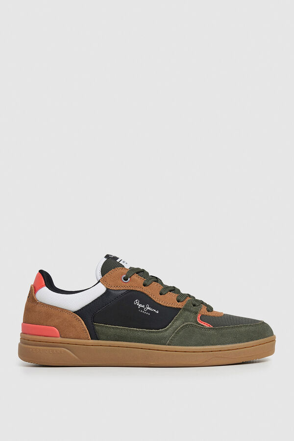 Pepe Jeans Zapatilla retro Kore Skate kaki